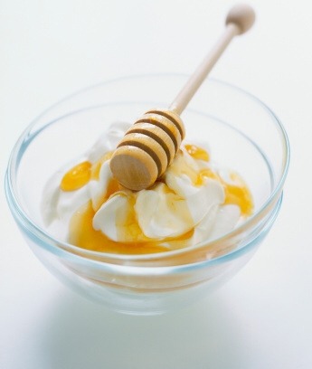 Step Two:
Add a quick squirt of honey and a teaspoon of plain organic yogurt. Yogurt is ideal for acne prone skin because it contains lactic acid, which kills bacteria. Plain yogurt is also mildly acidic and can restore your skin's PH balance.