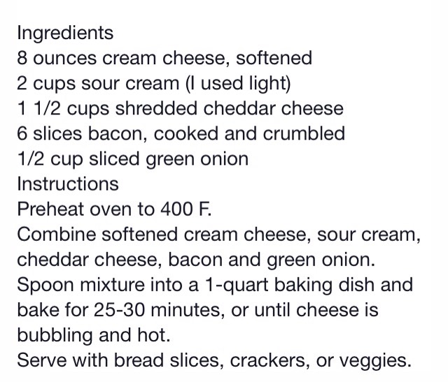 Bacon Cheese Dip!!! 