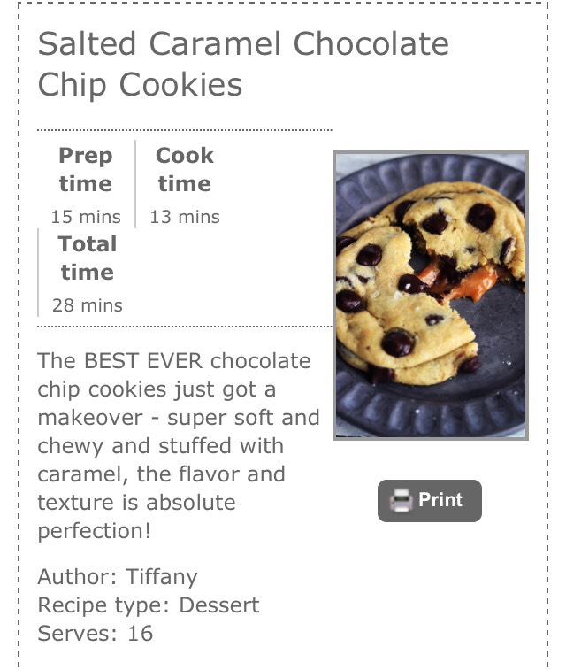 Lightly Salted Caramel Chocolate Chip Cookies 