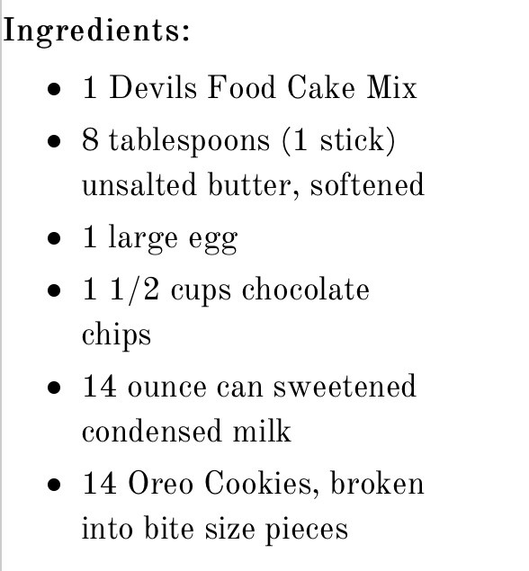 ❤️🍪🍫Gooey Cookies And Cream Chocolate Cake Bars!🍫🍪❤️