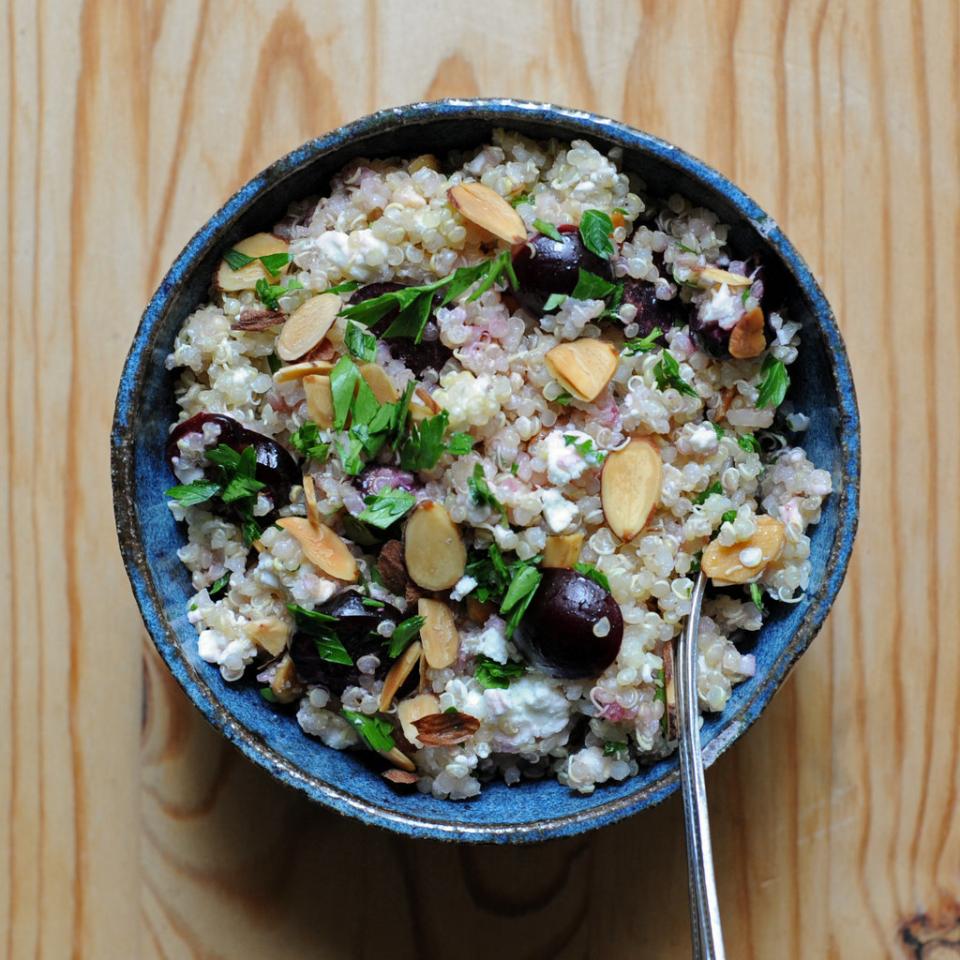 20. Quinoa
Quinoa is a superfood for a reason — the pseudograin is an excellent source of protein and fiber to help you feel satiated.