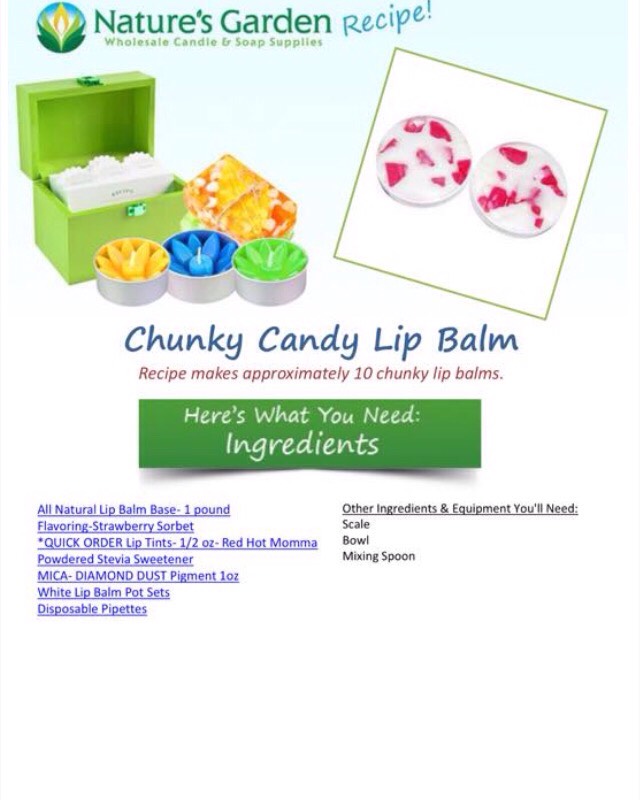 CHUNKY CANDY LIP BALM ~DIY 💋