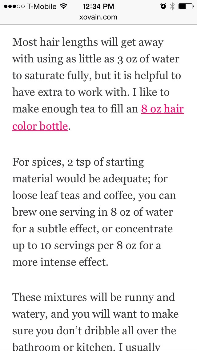 Dye Hair With Tea🙆