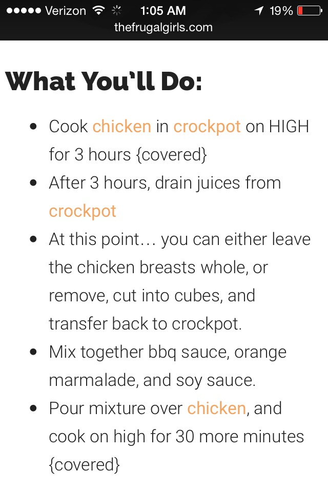 Crockpot Orange Chicken Super Easy & Super Nummy!! Must try :-) Plus more :^]