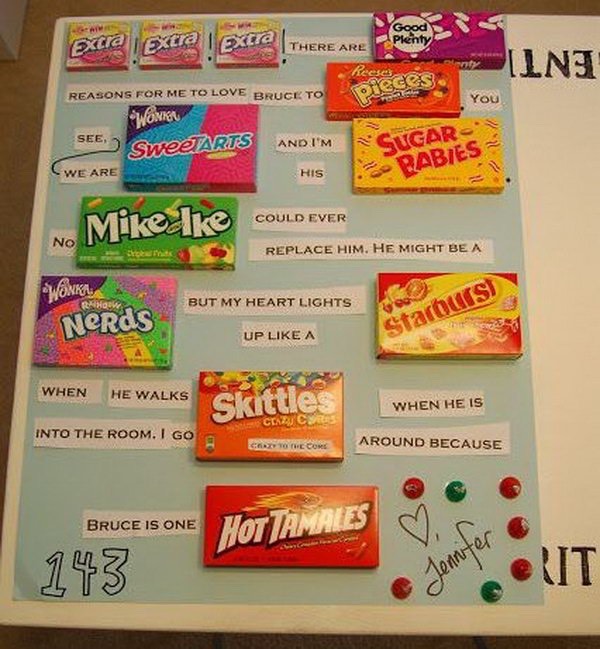 Punny And Sweet Candy Love Notes Ideas 😘💕