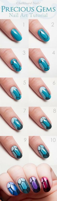 23 Super Cute Nail Tutorials ^_^