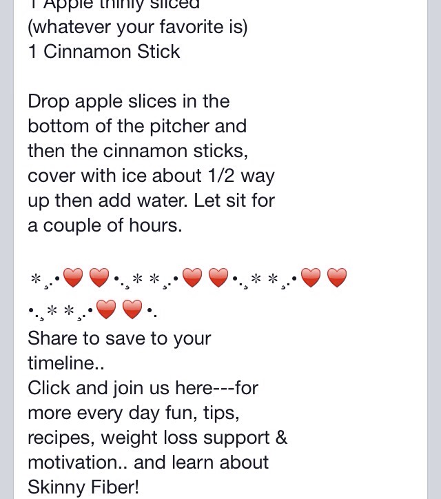 Apple cinnamon water