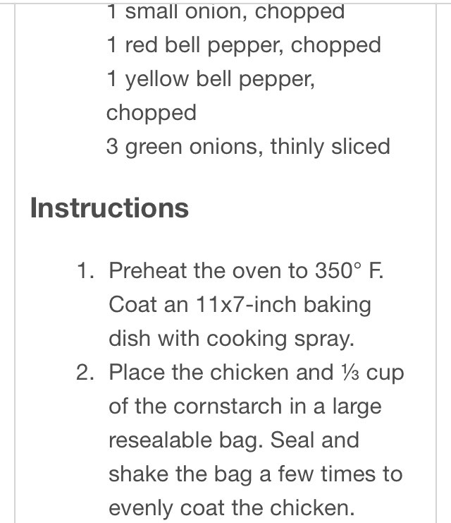 
Recipe: Baked Sweet and Sour Chicken