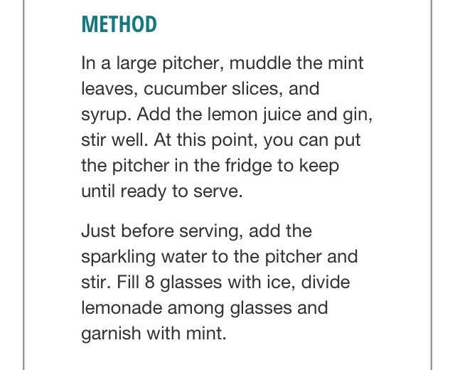 Boozy Refreshing Mint Lemonade