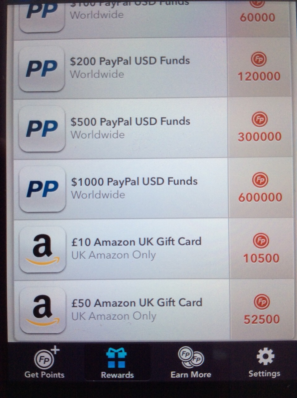 You can buy an app or even get a £50 Amazon voucher!!!