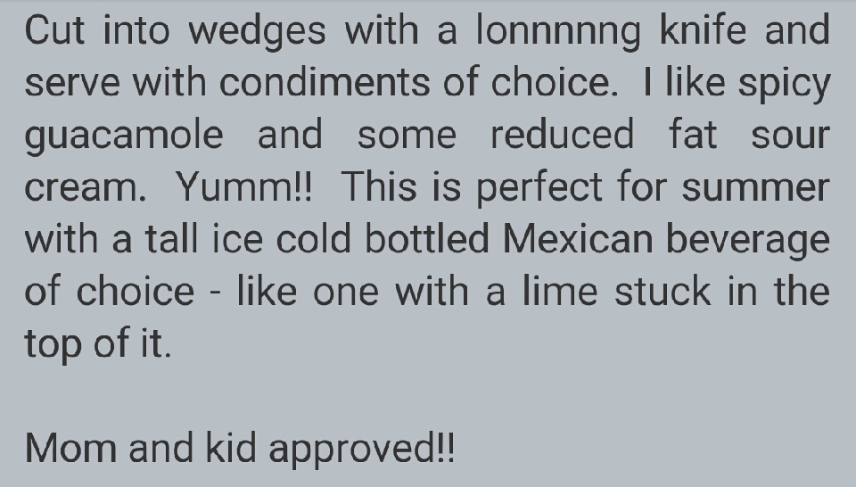 Skinny Mexican Pizza!