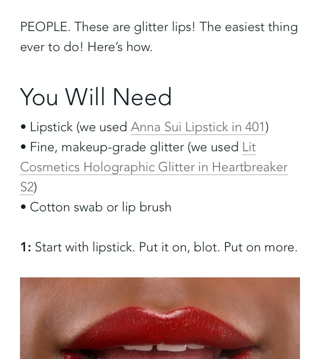 Dazzling Glitter Lips ! 