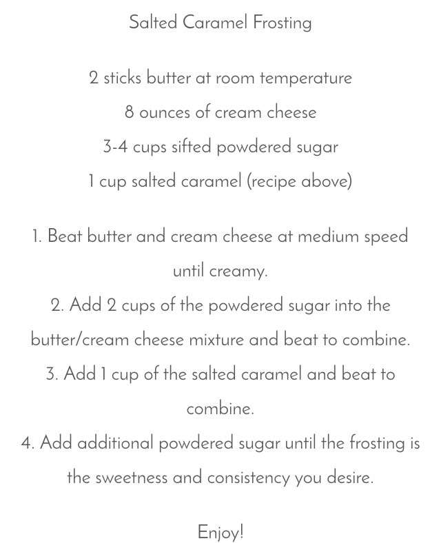 Salted Caramel Icing