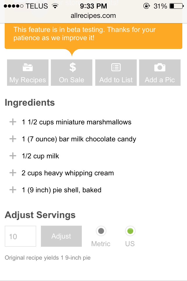 Creamy Chocolate Moose Pie
