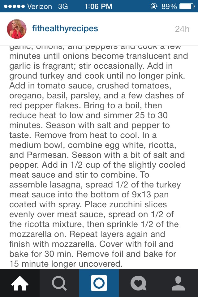 Low Fat Zucchini Lasagna With Spicy Turkey Meat Sauce 