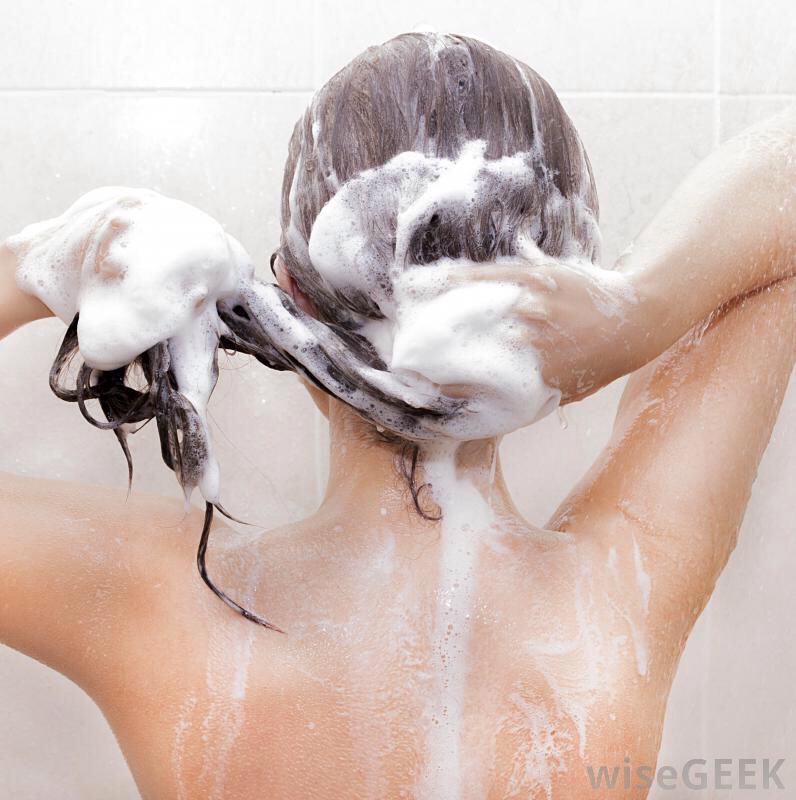 In the morning, shampoo your hair TWO times to make sure all the oil is washed out. Then use a conditioner once, rinse, and you're golden.