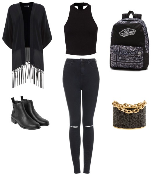 2⃣ Black days. ◼️▪️◼️▪️
Kimono : Mintvelvet.co.uk
Pants : Topshop
Shirt : KOOKAI.COM.AU
Shoe : Monki.com
Back pack : Vans