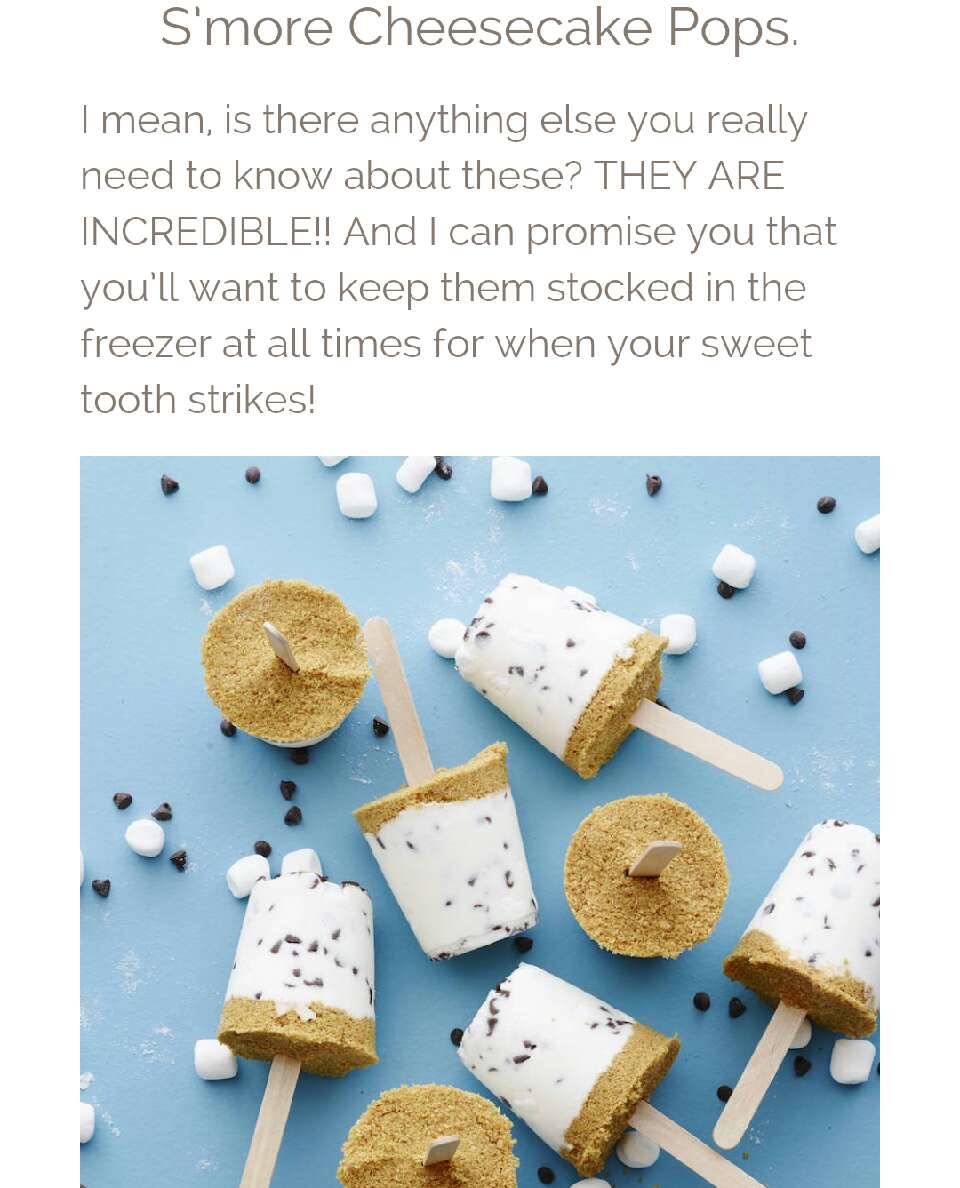 Smores Cheesecake Pops!