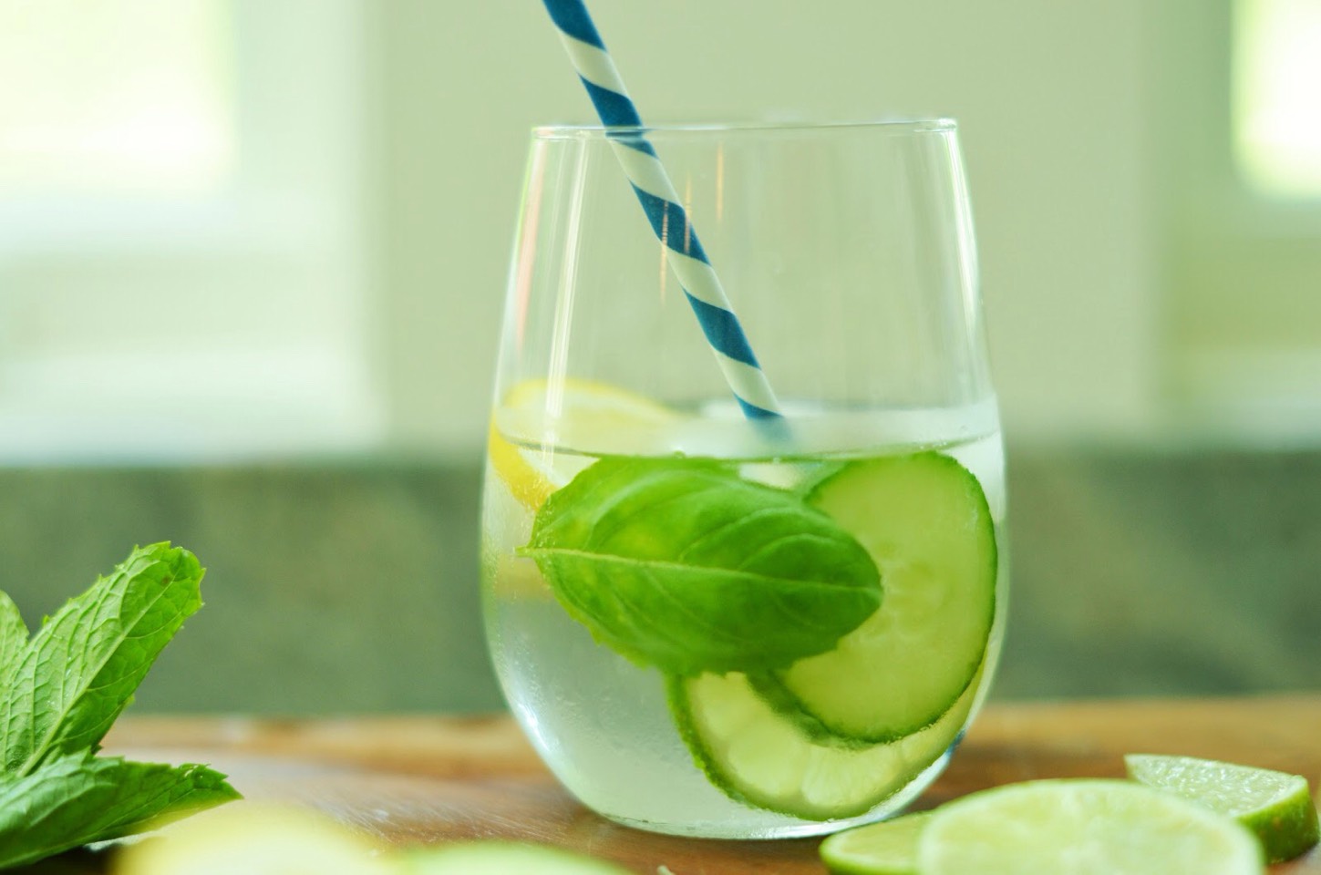 6. Weight loss 
• cucumber and mint leafs 