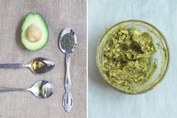 Peppermint and Avocado Hair Mask

The avocado, honey, and olive oil lock moisture into your hair, while the peppermint tea invigorates the scalp, leaving you with luscious, moisturized locks and a fresh, clean feeling.
