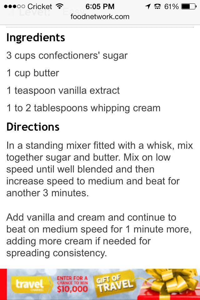 Quick & Easy Vanilla Buttercream Frosting.