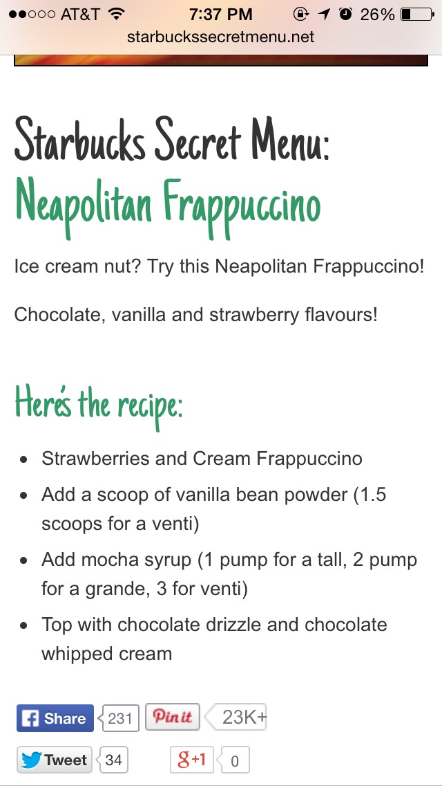 Starbuck Secret Menu Pt. 2