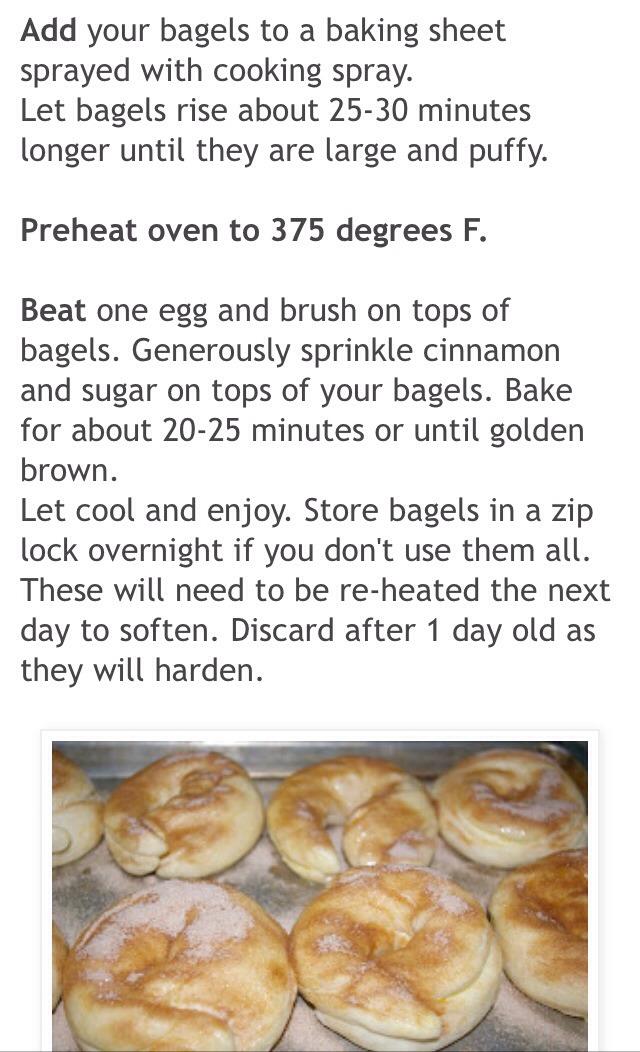 Homemade Cinnamon And Sugar Bagels!! π©π₯π©π₯