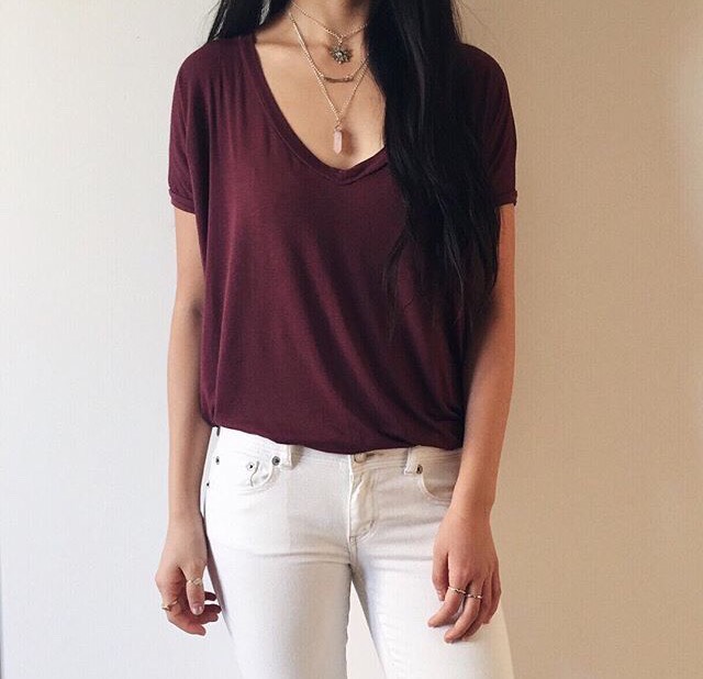 Burgundy Outfits 