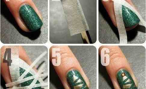 You sticky tape to create FAB nail art
