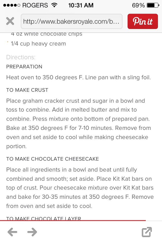 Kit Kat Cheesecake Bars!