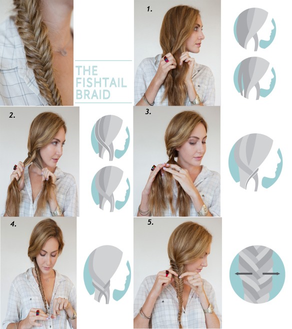 🎀 Here's are my favorite braid . Soooo easy . 🙈

7⃣) The fishtail braid . 
