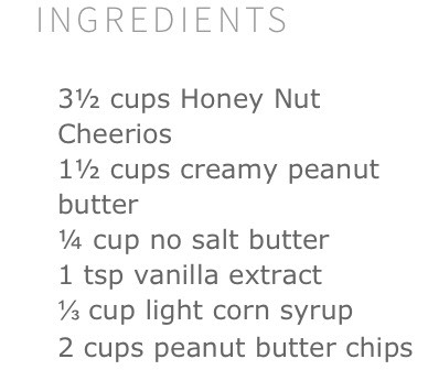 Peanutbutter Cheerios Breakfast Bars