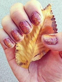 So Pretty Fall Nail Art #fallnails