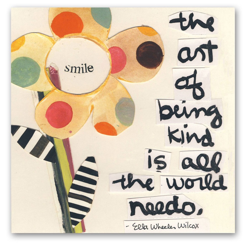 Remember to be kind - smile at a stranger, be patient and try to remember that everyone has their own hardships and reason for what they are doing.  This can be hard when someone cuts us off or takes the last hot toy, but that is when it is most important.  
