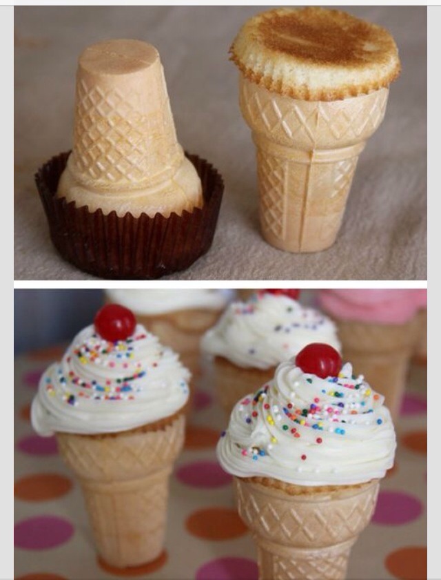 Ice Cream Cone Cupcakes 