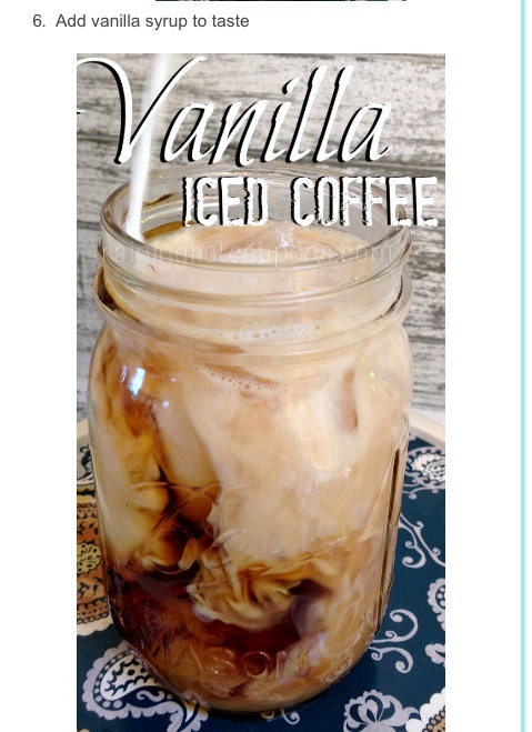 " Vanilla Iced Coffee"😋