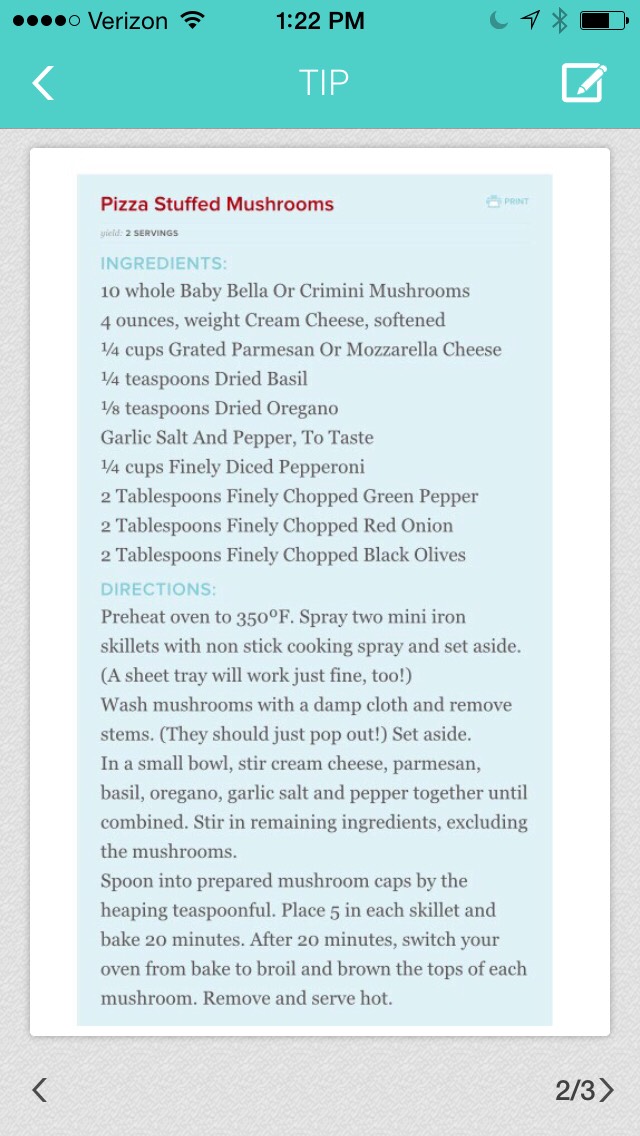 Pizza Stuffed Mushrooms! 👍