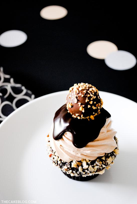 GODIVA HAZELNUT CRUNCH CUPCAKES 