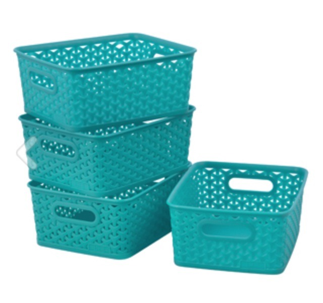 Room Essentials Y-Weave Small Storage Basket, $23.99 for four, target.com