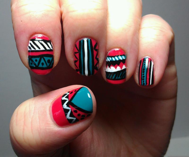 Tribal Nail Art - Tutorials And Design Ideas