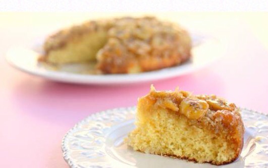 Banana-Coconut upside down cake 