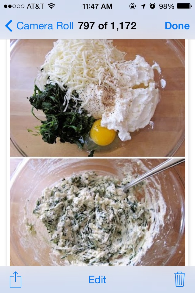 ✨✨Spinach Lasagna Roll Ups✨✨🍝