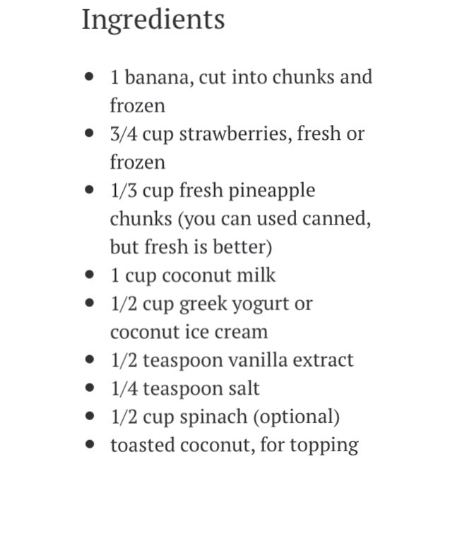 Creamy Strawberry Banana Piña Colada Smoothie 