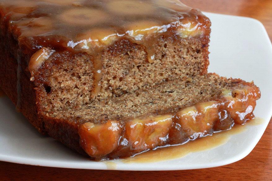 Caramel Banana Upside Down Bread
