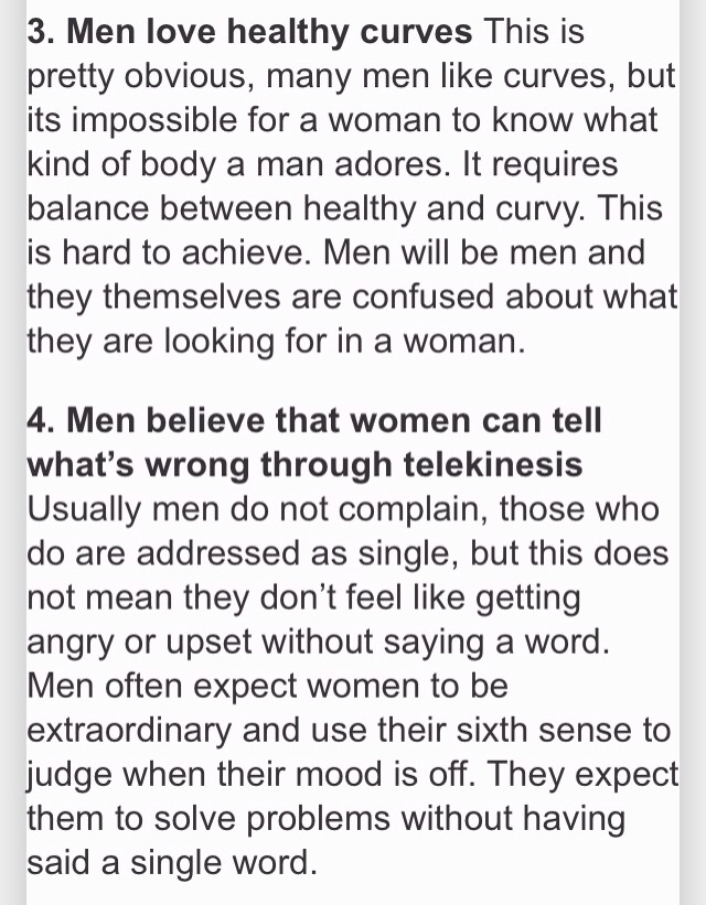 5 Unrealistic Expectations Men Have Of Women 👫👫👫👫👫