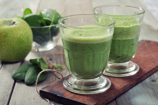Green Smoothie: 
	•	60g spinach leaves
	•	1 ripe pear, unpeeled, cored and chopped
	•	15 green or red grapes
	•	185g fat-free natural Greek yoghurt
	•	2tbsp chopped avocado
	•	1-2tbsp fresh lime juice

Combine all ingredients in a blender and blitz until you reach your desired consistency.