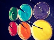 It should look like this! Make sure the colors are vibrant so that they show up after the baking. 