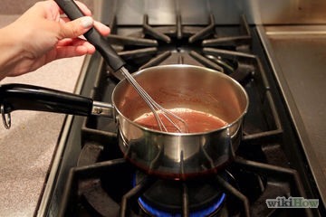 Whisk the milk and Nutella together in the saucepan until it's blended.
