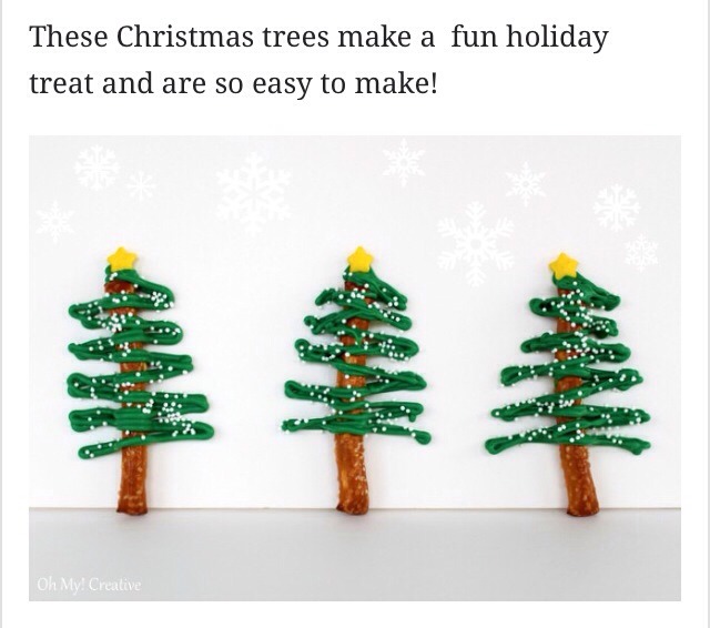 Easy To Make Chocolate Pretzel Christmas Trees