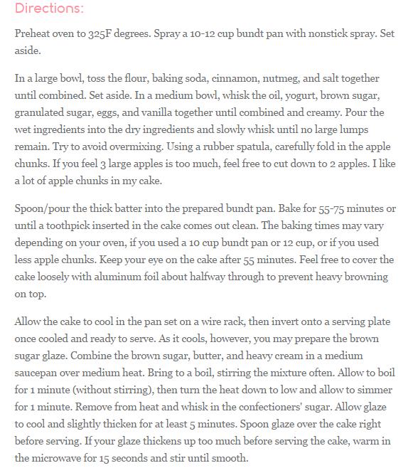 ◘ Glazed Apple Bundt Cake Recipe! ◘